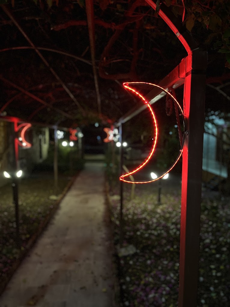 Gece bahçe yolu